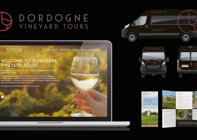 Dordogne Vineyard Tours - Identity, Van Livery, Brochure and Website Design